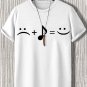 Men's Music Makes Me Happy Print  Casual T-Shirt
