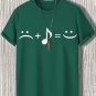 Men's Music Makes Me Happy Print  Casual T-Shirt