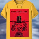 Men's No Pain No Gain Print Casual T-Shirt