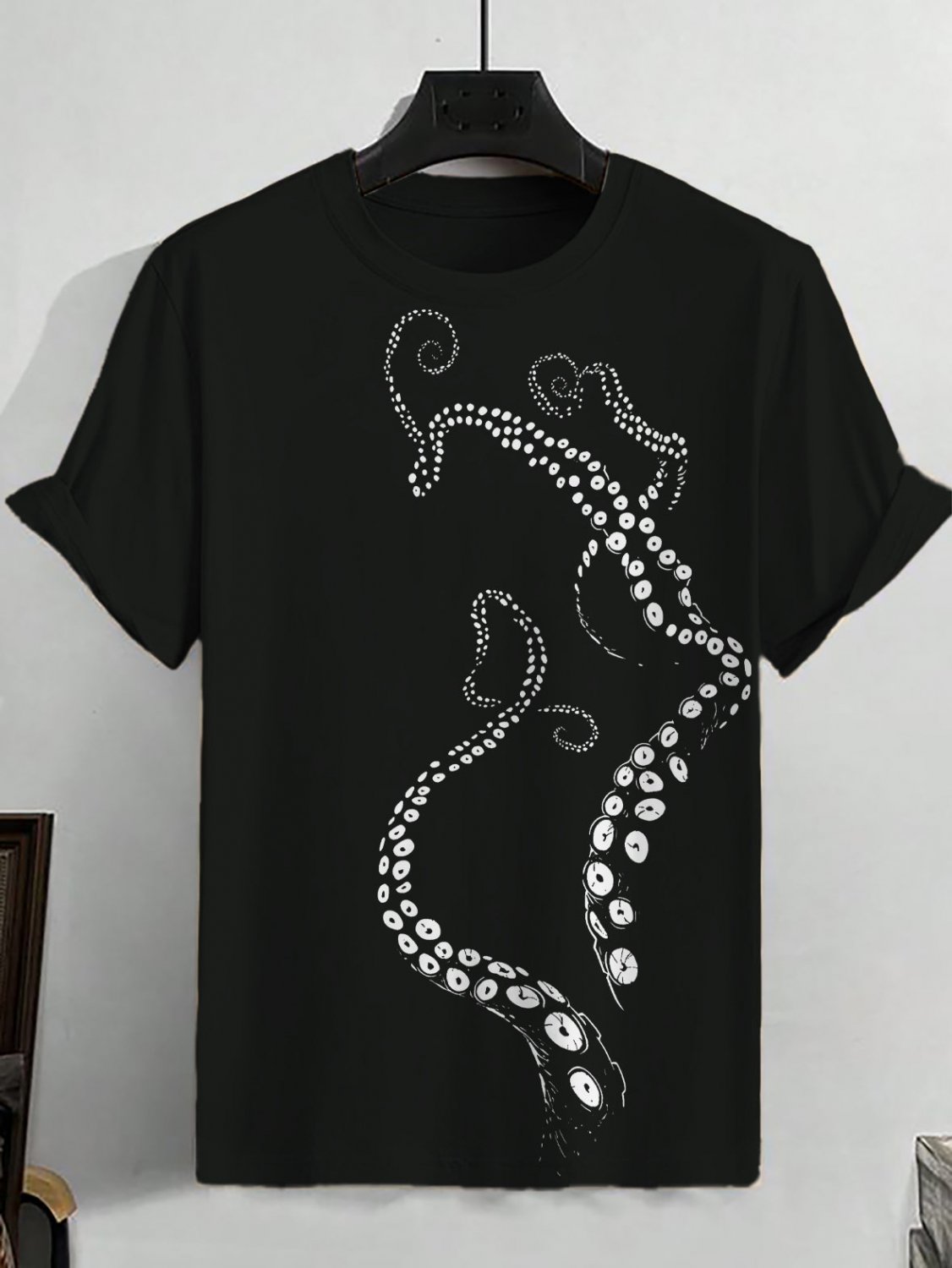 Men's Octopus Tentacle Graphic Print Casual T-Shirt