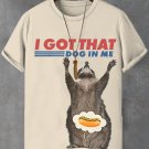 Men's Raccoon Funny Slogan Art Print Cotton Casual T-Shirt