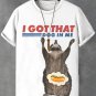 Men's Raccoon Funny Slogan Art Print Cotton Casual T-Shirt