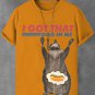 Men's Raccoon Funny Slogan Art Print Cotton Casual T-Shirt