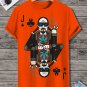 Men's Rock And Roll Playing Card Print Casual T-Shirt