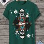 Men's Rock And Roll Playing Card Print Casual T-Shirt
