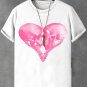 Men's Skull Couple Valentine's Day Print Casual T-Shirt