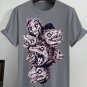 Men's Skull Dinosaur Print Casual T-Shirt