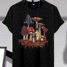 Men's Spooky Mushrooms Art Graphic Print Casual T-Shirt