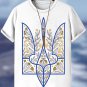Men's Ukraine Trident Art Print Casual T-Shirt