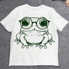 Men's Valentine's Day Line Frog Art Print  Casual T-Shirt