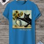 Men's Van Gogh's Cat Graphic Print Casual T-Shirt
