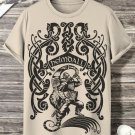Men's Viking Warrior Vintage Totem Print  Casual T-Shirt