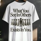 Men's What You See In Others Exists In You Print Casual T-Shirt