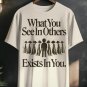 Men's What You See In Others Exists In You Print Casual T-Shirt