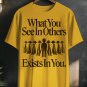 Men's What You See In Others Exists In You Print Casual T-Shirt