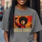 Women's Angela Davis Black Power Print Casual T-Shirt