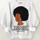 Women's Angela Davis Print Long Sleeve T-Shirt Thin Sweatshirt