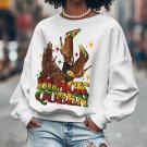 Women's Black Queen Art Print Long Sleeve T-Shirt Thin Sweatshirt