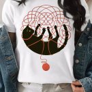 Women's Cat And Yarn Ball Print Casual T-Shirt