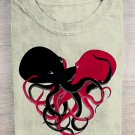 Women's Entangled Octopus Graphic Print Casual T-Shirt
