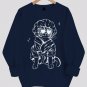 Women's Funny Cat In Robe Print Long Sleeve T-Shirt Thin Sweatshirt