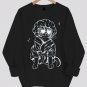 Women's Funny Cat In Robe Print Long Sleeve T-Shirt Thin Sweatshirt