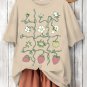 Women's Strawberry Growth Process Print Casual T-Shirt
