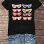 Women's Sunglasses Arrangement Pattern Print Casual T-Shirt