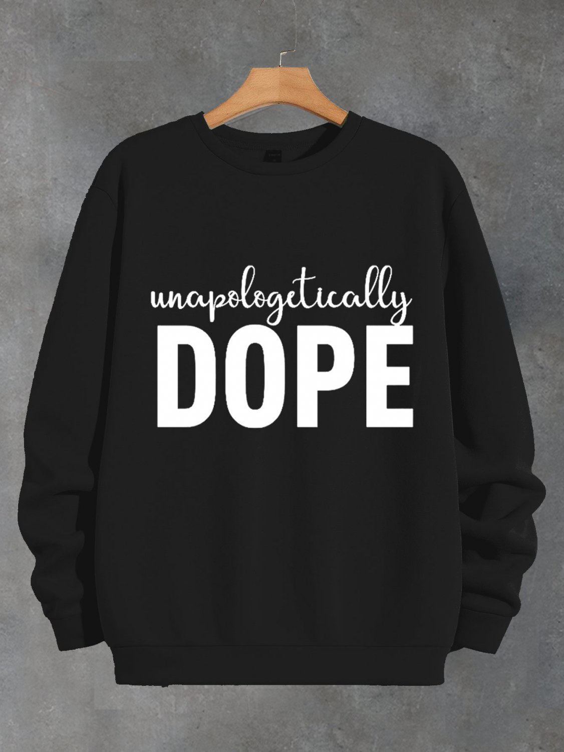 Women's Unapologetically Dope Graphic Print Long Sleeve T-Shirt Thin Sweatshirt
