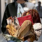 Women's A Black Girl Reading A Book Print Cozy Sweatshirt
