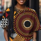 Women's African Retro Ethnic Pattern Art Print Casual T-Shirt