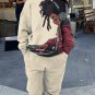 Women's Afro Kid Music Lover Print Sweatshirt Casual Pants Matching Set