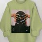 Women's Beautiful Braids And Nails Print Cotton Long Sleeve T-Shirt Thin Sweatshirt