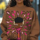 Women's Black History Month Art Print Casual Sweatshirt