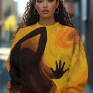Women's Sexy Woman Oil Painting Print Casual Sweatshirt
