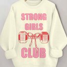 Women's Strong Girls Club Print Cozy Sweatshirt