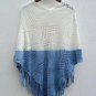 Women's Casual Color Block Tie-Dye Hollow Out Fringe Knitted Shawl