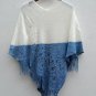 Women's Casual Color Block Tie-Dye Hollow Out Fringe Knitted Shawl