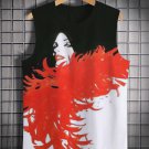 Women and Men's And Feathers Art Print Tank Top