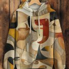 Women's Abstract Animals Print Cozy Hoodie
