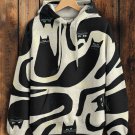 Women's Interesting And Abstract Black Cat Art Print Cozy Hoodie