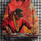 Men's Hip Hop DJ Print Casual Hoodie