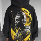 Men's Soul Music Art Print Casual Hoodie