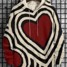 Men's Valentine's Day Love Print Casual Hoodie