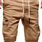 Men's Casual Sports Multi-Pocket Drawstring Cargo Shorts