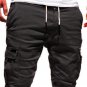 Men's Casual Sports Multi-Pocket Drawstring Cargo Shorts