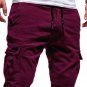 Men's Casual Sports Multi-Pocket Drawstring Cargo Shorts
