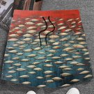 Men's Cluster Of Sardines Color Block Print Casual Shorts