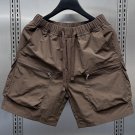 Men's Multi-pocket Elastic Waist Straight Cargo Shorts