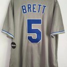 George Brett Kansas City Royals Jersey Gray